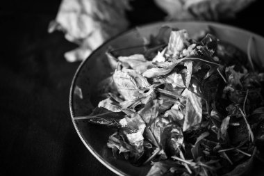 Taze marul karışımı. Yakın plan.