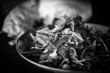 Taze marul karışımı. Yakın plan.