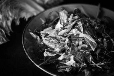 Taze marul karışımı. Yakın plan.