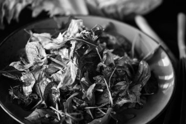 Taze marul karışımı. Yakın plan.