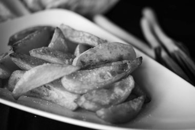 Lezzetli ev yapımı patates kızartması 