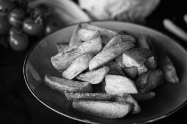 Lezzetli ev yapımı patates kızartması 