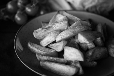 Lezzetli ev yapımı patates kızartması 