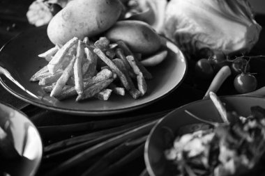 Lezzetli ev yapımı Fransız ateşi.