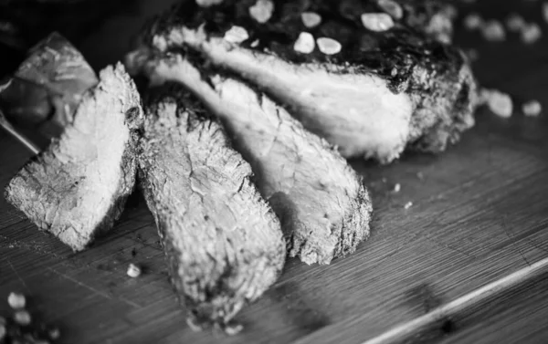 Leckeres Bienensteak Auf Dem Grill — Stockfoto