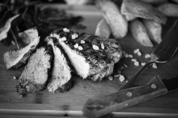 Delicioso Bife Abelha Grelha — Fotografia de Stock
