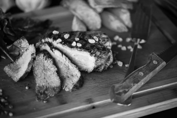 Pyszny Beed Stek Grillu — Zdjęcie stockowe