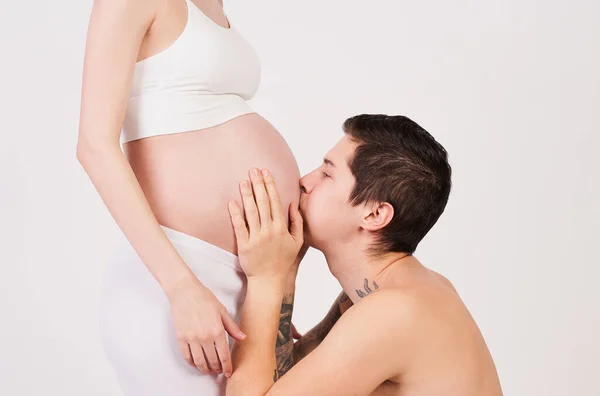 Cropped Frame Photo Young Happy Tender Love Young Smiling Couple — Stock Photo, Image