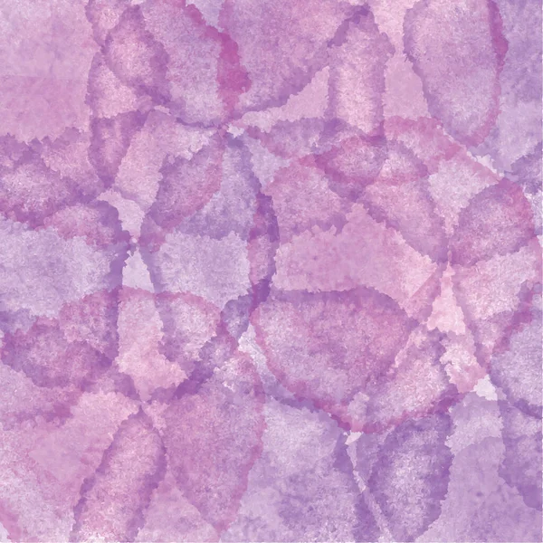 Elle çizilmiş suluboya vektörü. Soyut el boyası, suluboya, mor renk. Soyut arkaplan tasarımı. Vektör illüstrasyonu.  