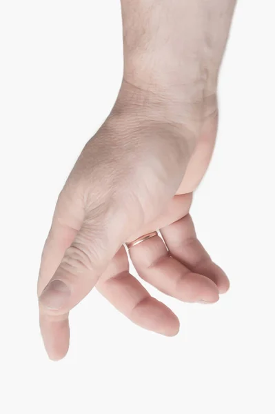 Right Back Hand Man Trying Reach Grab Something Fling Touch — Stock Photo, Image
