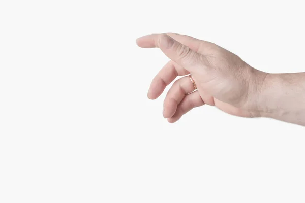 Right Back Hand Man Trying Reach Grab Something Fling Touch — Stock Photo, Image