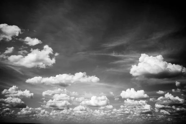 Nubes Tormenta Blanco Negro —  Fotos de Stock