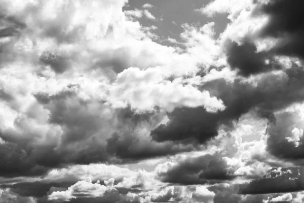 Nubes Tormenta Blanco Negro —  Fotos de Stock