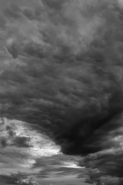 Nubes Tormenta Blanco Negro —  Fotos de Stock