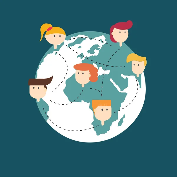 dijital pazarlama ve sosyal ağ kavramı.