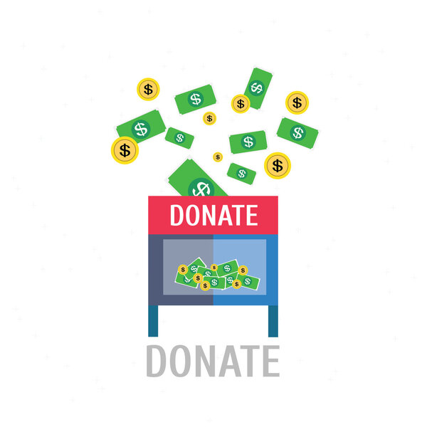 Donation,vector,illustration.