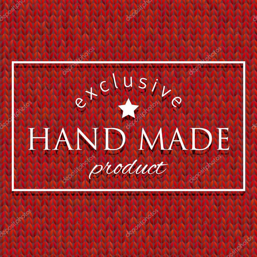 Hand made knit pattern background.