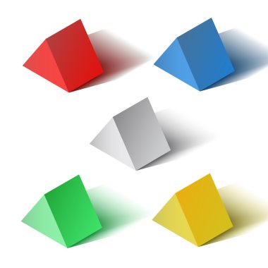 Bir piramidin vektör çizimi.