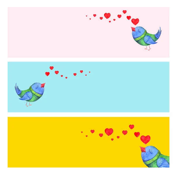 Oiseau amour — Image vectorielle