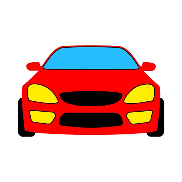 Piros autó — Stock Vector