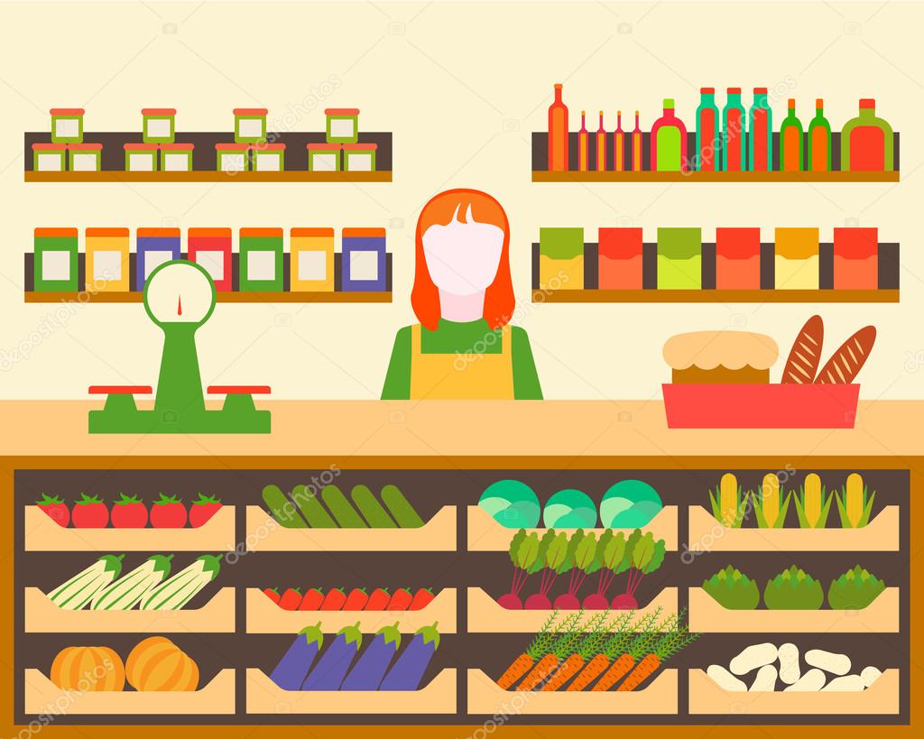 Cartoon grocery store Vector Art Stock Images | Depositphotos Cartoon grocery store Vector Art Stock Images | Depositphotos