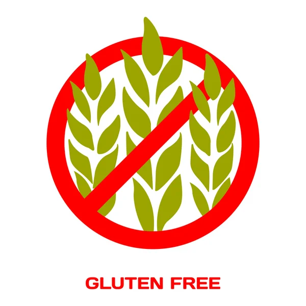 Sticker Gluten Free. Vector illustration for your design. — Stock Vector