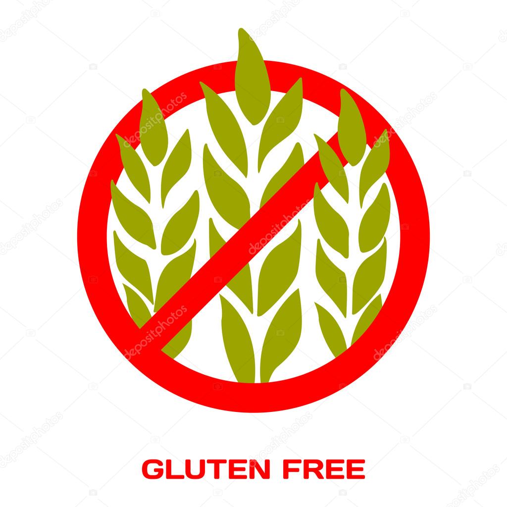 Sticker Gluten Free. Vector illustration for your design.