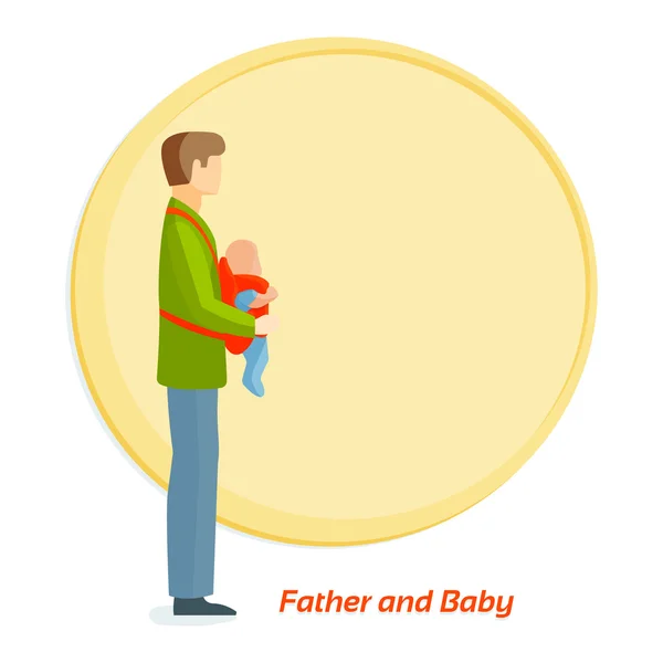 Padre e hijo concepto . — Vector de stock