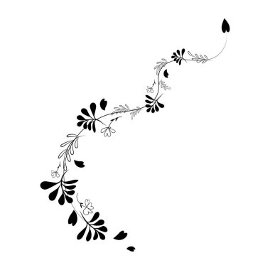 Ok at. Dalgalı işaret. Beyaz arka planda izole bir element. Dövme. Sevgililer Günü. Düğün. Çiçek maddesi. Kalp. Klasik illüstrasyon.