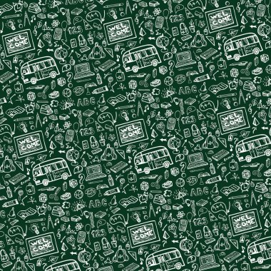 Malzemeleri yarım yamalak Notebook.Backround okula dönüş