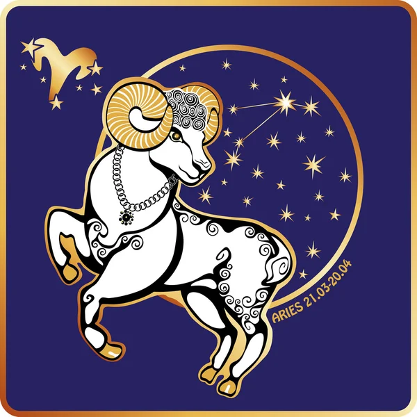 Horoscope.Aries stjärntecken — Stockfoto