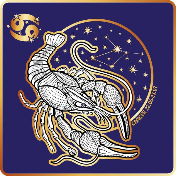 Horoscope.Cancer sterrenbeeld — Stockfoto