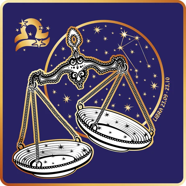 Horoscope.Libra sterrenbeeld — Stockfoto