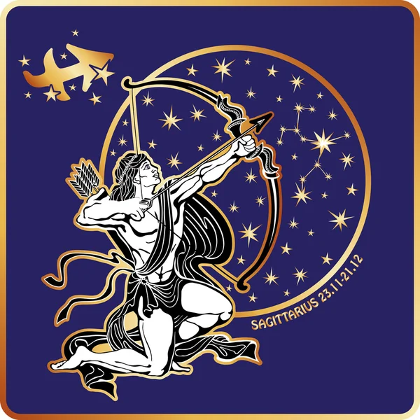 Horoscope.sagittarius Sternzeichen — Stockfoto