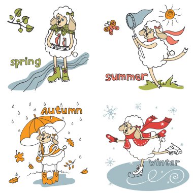 Sembol 2015. Sevimli koyun