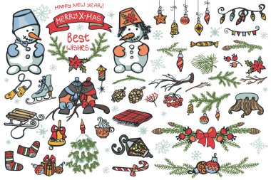 Christmas grafik öğeleri