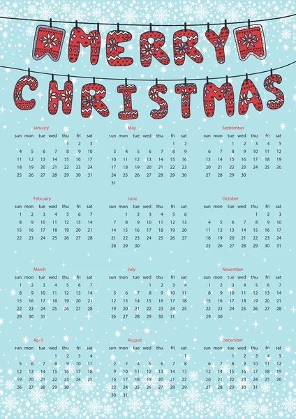 Vánoční kalendář. — Stock fotografie