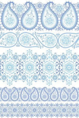 Kış Paisley dantel