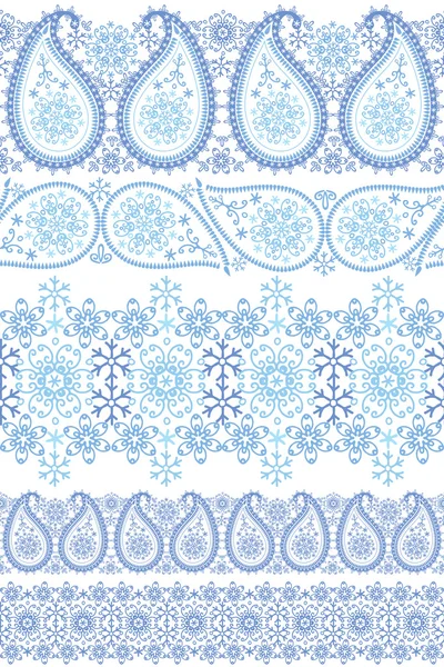 Kış Paisley dantel