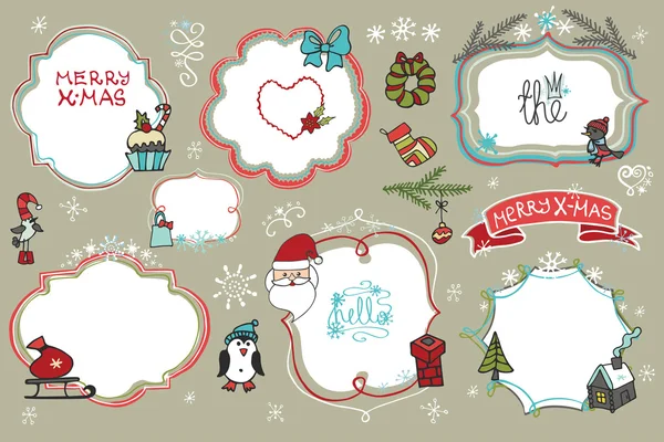 Set de Doodles de Navidad —  Fotos de Stock