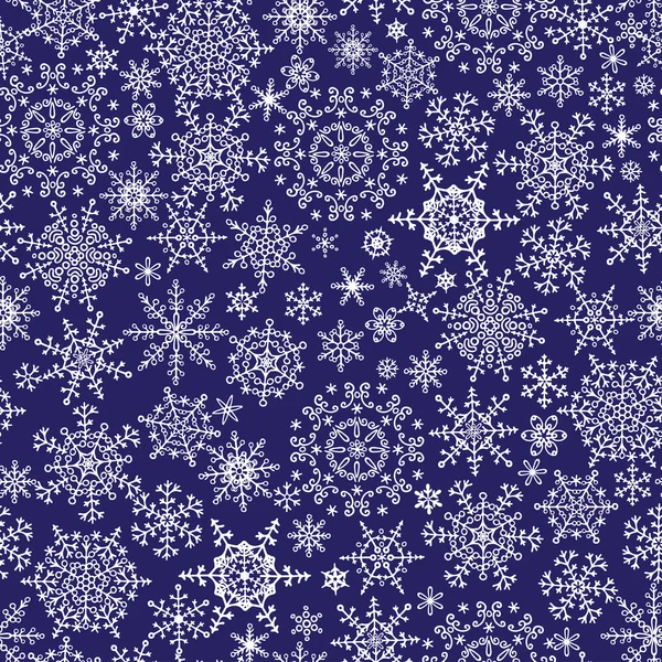 Copo de nieve patrón sin costura —  Fotos de Stock