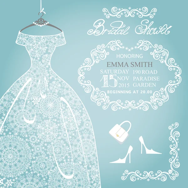 Bridal shower invitation — Stock Photo, Image