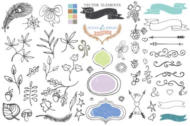 Doodle dekor öğesi