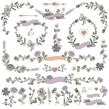 Doodles'ın sınır çiçekler