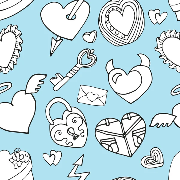 Valentine day seamless pattern — Stock Photo, Image