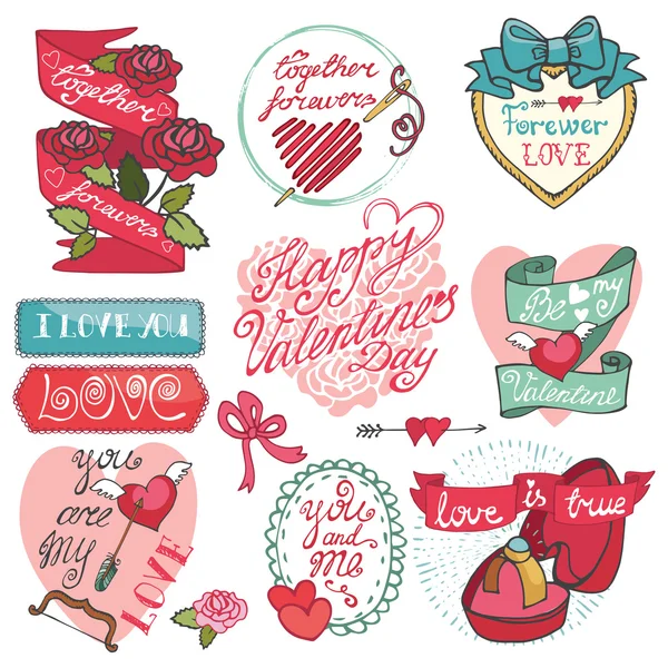 Valentines day set. — Stock Photo, Image