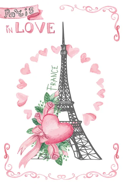 Paryż zakochany. — Zdjęcie stockowe