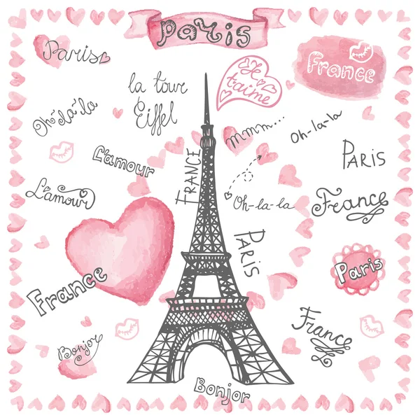 Láska v Paříži. — Stock fotografie