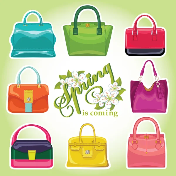 Fashion womens handbags. — Stock Photo, Image