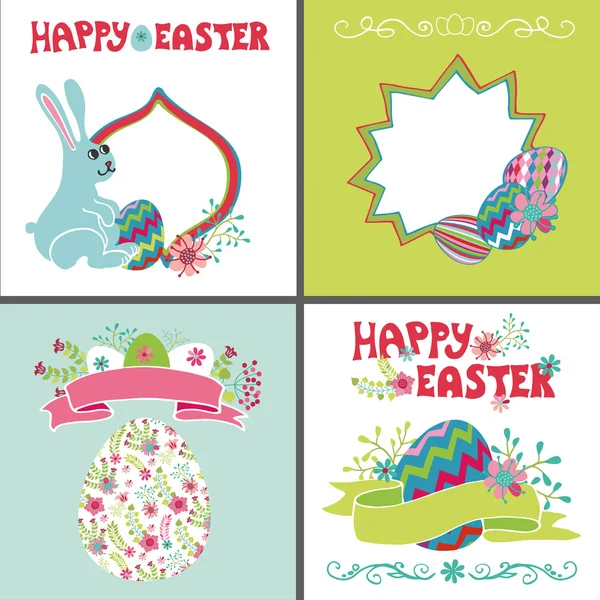 Set di carte di Pasqua — Foto Stock